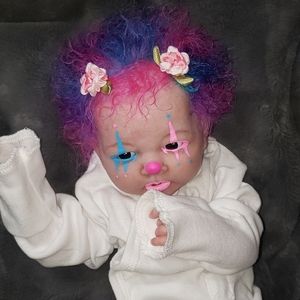 Reborn doll CLOWN preemie baby girl